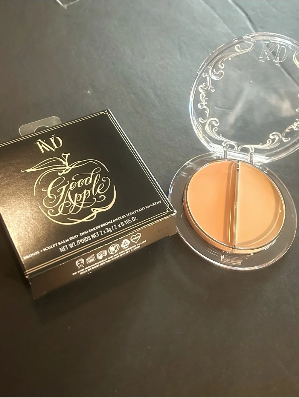 KVD Beauty Good Apple Bronze + Sculpt Balm Duo Fair 100 Cream Contour Bronzer